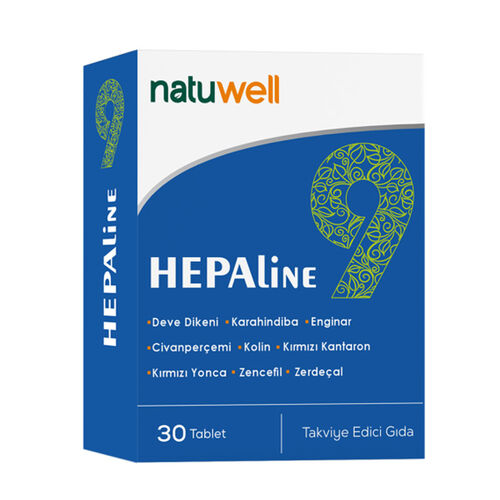 Natuwell Hepaline 9 Takviye Edici Gıda 30 Tablet
