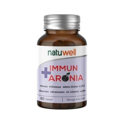 Natuwell Immun+Aronia Bitkisel Takviye Edici Gıda 60 Tablet