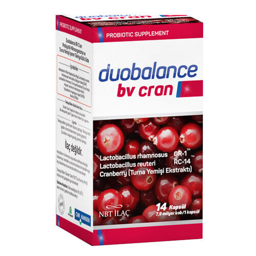 NBT Pharmaceuticals Duobalance Bv Cran Food Supplement 14 Capsules