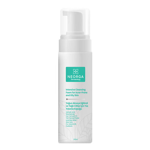 Neorga Yoğun Akneye Eğilimli ve Yağlı Ciltler İçin Yüz Yıkama Köpüğü 200 ml