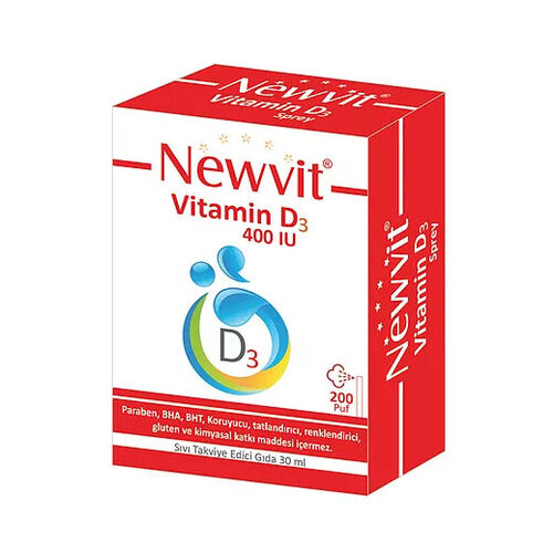 Newvit Vitamin D3 400 IU Spray / Damla 30 ml