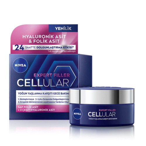Nivea Expert Filler Cellular Yoğun Yaşlanma Karşıtı Gece Bakımı 50 ml