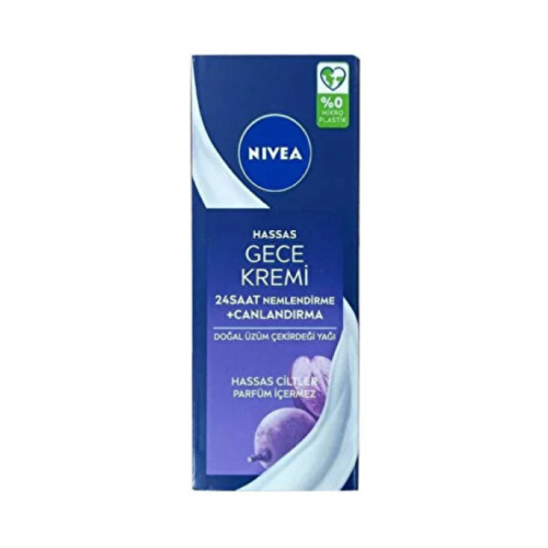 Nivea Hassas Ciltlere Özel Nemlendirici Gece Kremi 50 ml