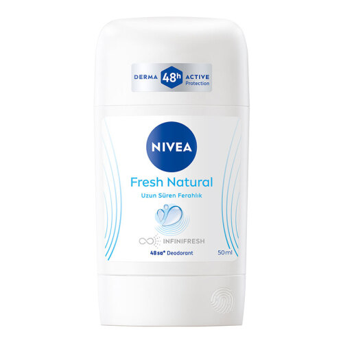 Nivea Kadın Stick Deodorant Fresh Natural 50 ml - Ter Kokusuna Karşı 48 Saat Koruma