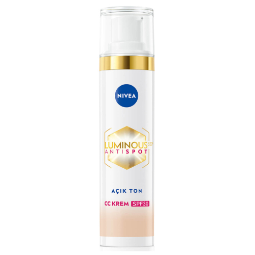Nivea Luminous Anti Spot CC Krem SPF 30 - Renkli Nemlendirici Açık Ton 40 ml