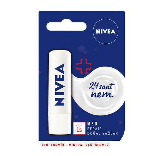 Nivea Med Repair Dudak Bakım Kremi SPF15 4.8gr/5.5ml