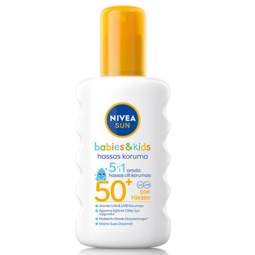 çocuklar için spf 50 güneş spreyi