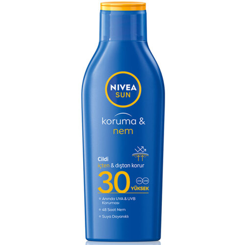 Nivea Sun SPF30 Koruma Ve Nemlendirici Güneş Koruyucu Vücut Losyonu 200 ml