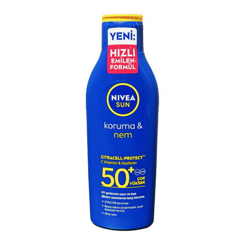 Nivea Sun SPF50 Koruma ve Nemlendirici Güneş Koruyucu Losyon 200 ml