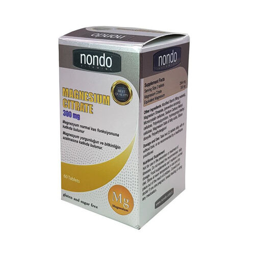 Nondo Vitamins Magnesiumcitrat 60 Tabletten