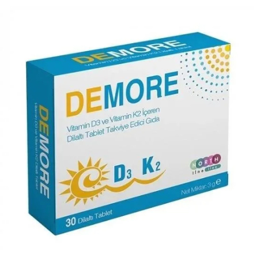North Line Demore Vitamin D3 K2 30 Dilaltı Tablet