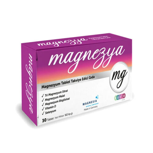 North Line Magnezyum Tablet Takviye Edici Gıda 30 Tablet