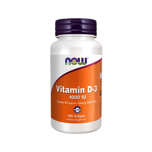 Now Vitamin D3 1000 IU Takciye Edici Gıda 180 Kapsül
