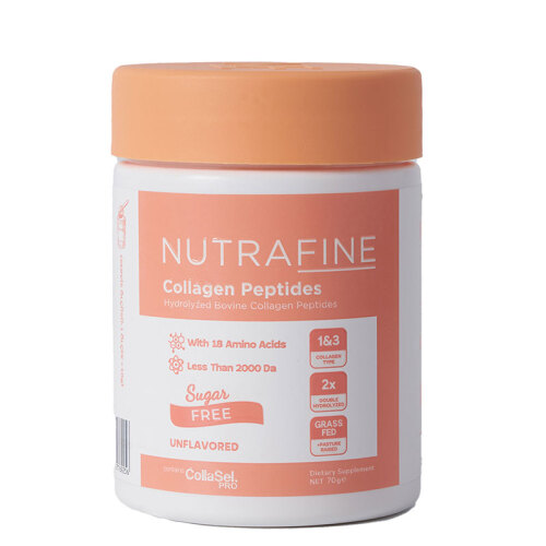 Nutrafine Bovine Collagen Doğal %100 Çifte Hidrolize Tip 1 ve Tip 3 İçeren Kolajen 70 gr - 7 Günlük