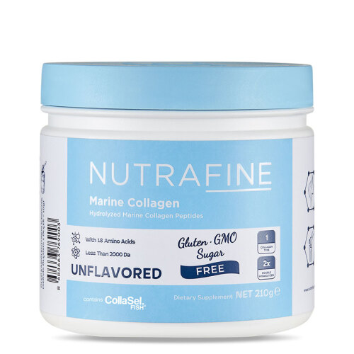 Nutrafine Marine Collagen Doğal %100 Çift Hidrolize Tip 1 Balık Kolajen Peptitler - 210 gr
