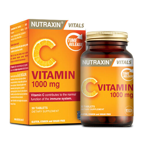 1000 mg C vitamini yavaş salınımlı