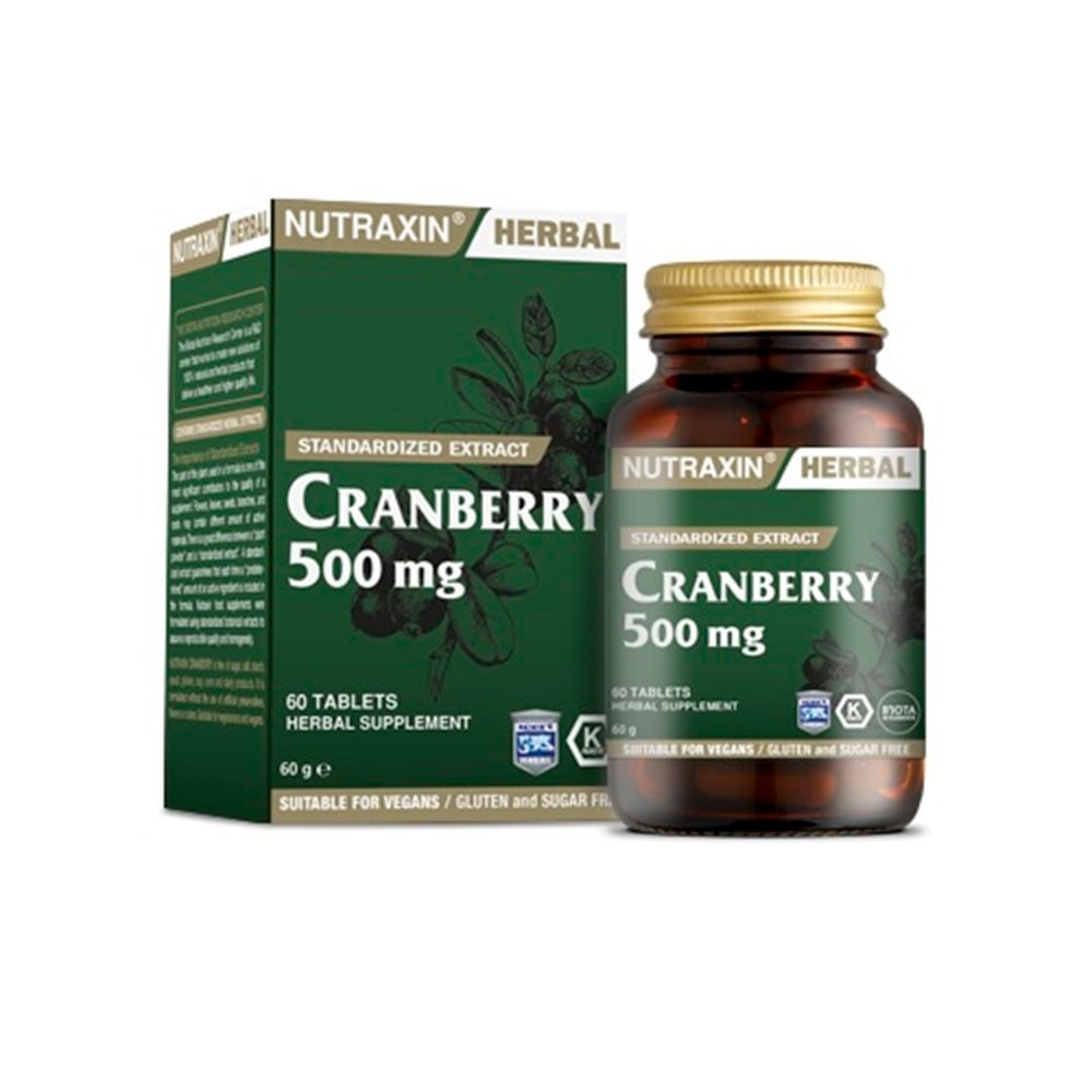 Nutraxin Cranberry 500 mg 60 Tabletten
