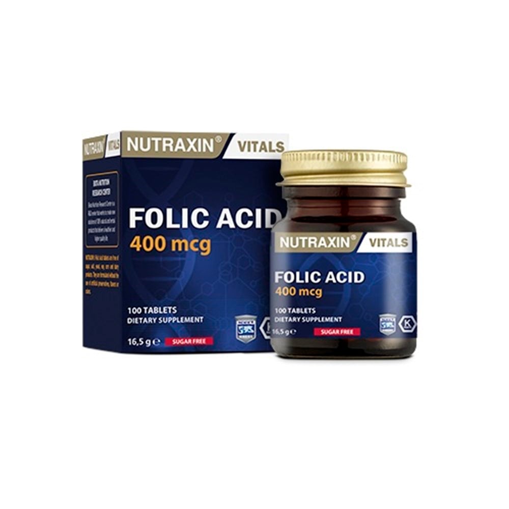 Nutraxin Folsäure 400 µg 100 Tabletten