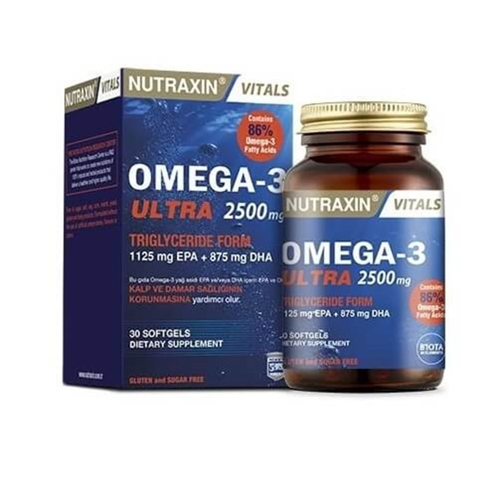 Nutraxin Omega-3 Ultra 2500 mg 30 Capsules