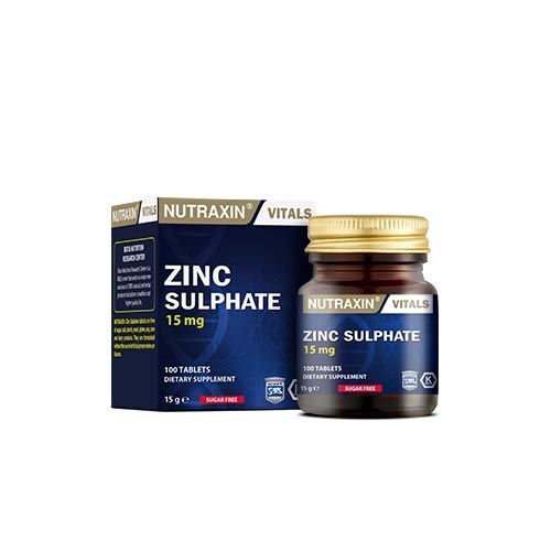 Nutraxin Zinc Sulphate 15 mg 100 Tablet