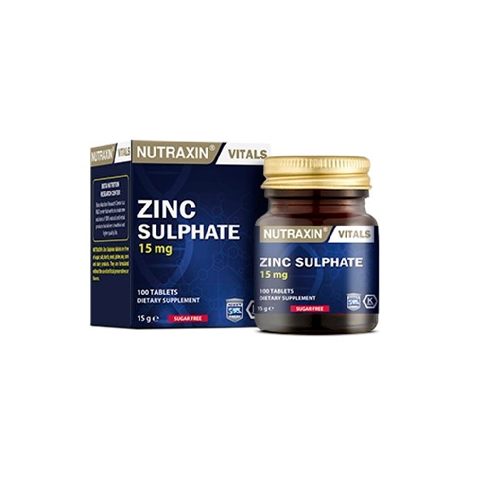 Nutraxin Zinc Sulphate 15 mg 100 Tablet
