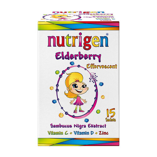 Nutrigen Elderberry Takviye Edici Gıda 15 Efervesan Tablet