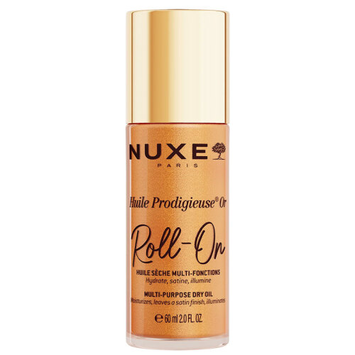 Nuxe Huile Prodigieuse OR Roll-on Çok Amaçlı Simli Kuru Yağ 60 ml