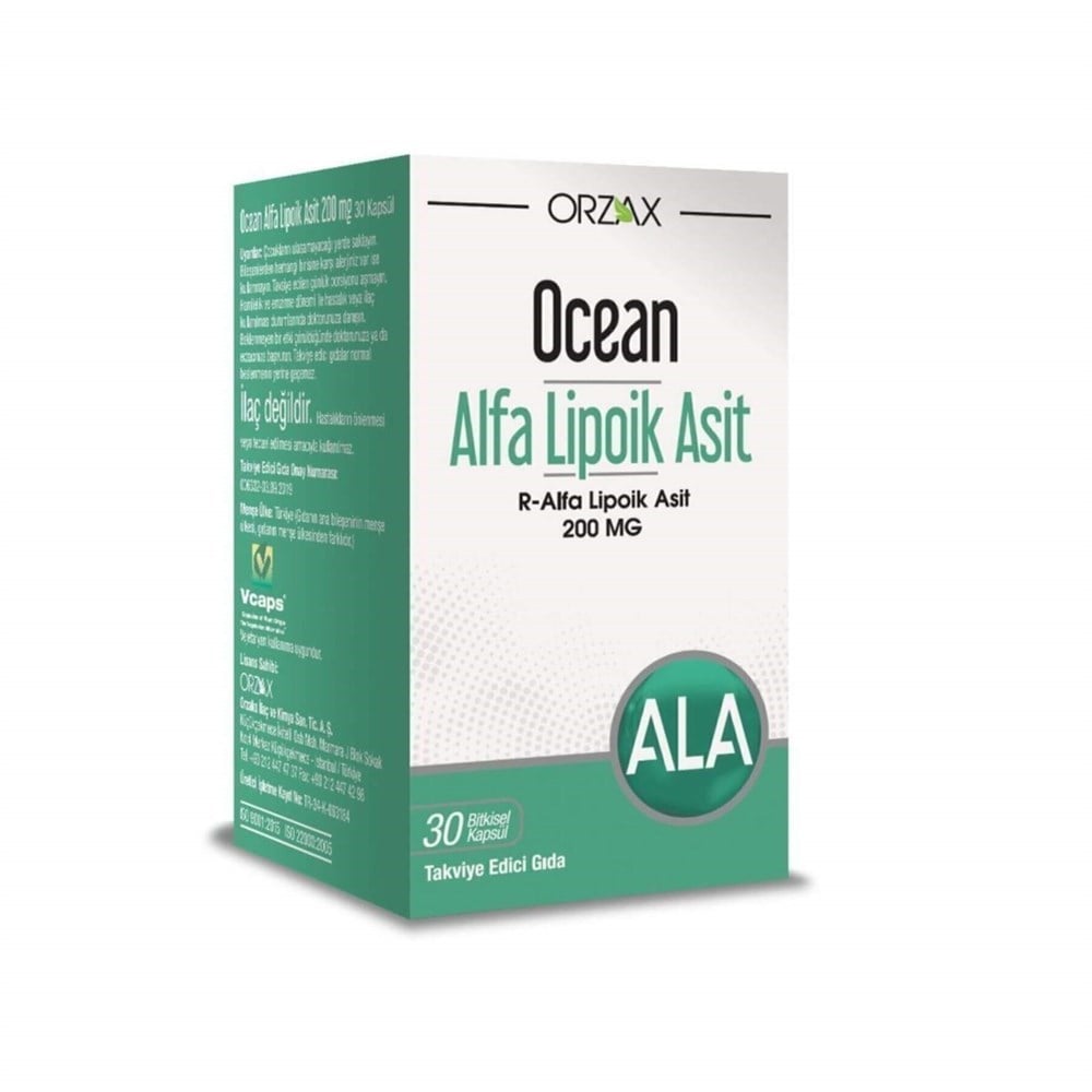 Ocean Alpha Lipoic Acid 200 მგ 30 კაფსულა