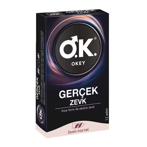 Okey Gerçek Zevk Prezervatif 12 Adet
