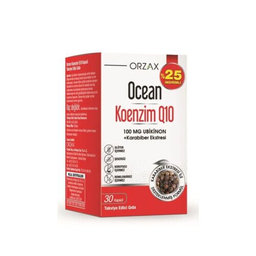 Orzax Ocean Koenzim Q10 30 Capsule