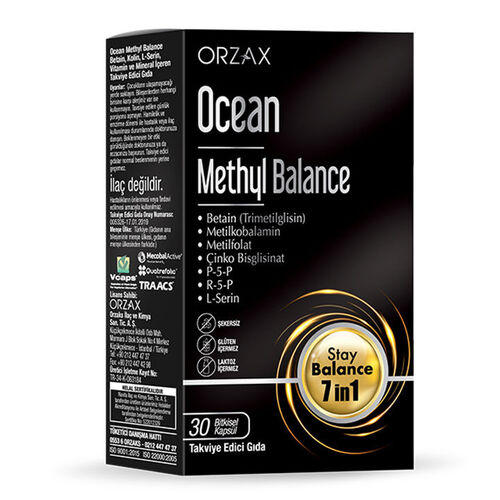 Orzax Ocean Methyl Balance Takviye Edici Gıda 30 Capsul