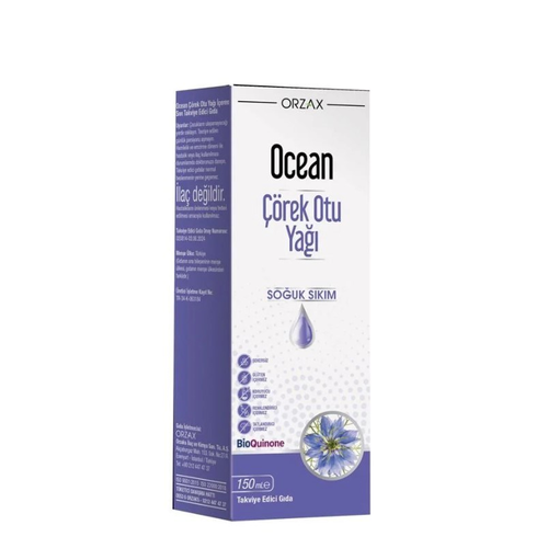 Orzax Ocean Çörek Otu Yağı Soğuk Sıkım 150 ml