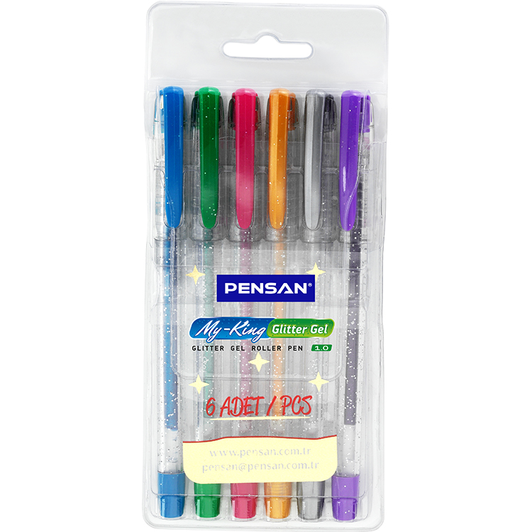 Pensan My-King Simli 6402 Jel Kalem 6Lı SeT Pe02227Jk00S6