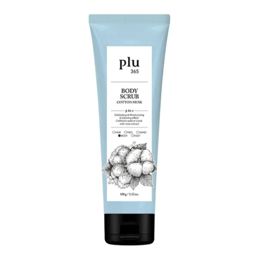 Plu 365 Body Scrub Cotton Musk - Pamuk Çiçekli Vücut Peelingi 100 gr