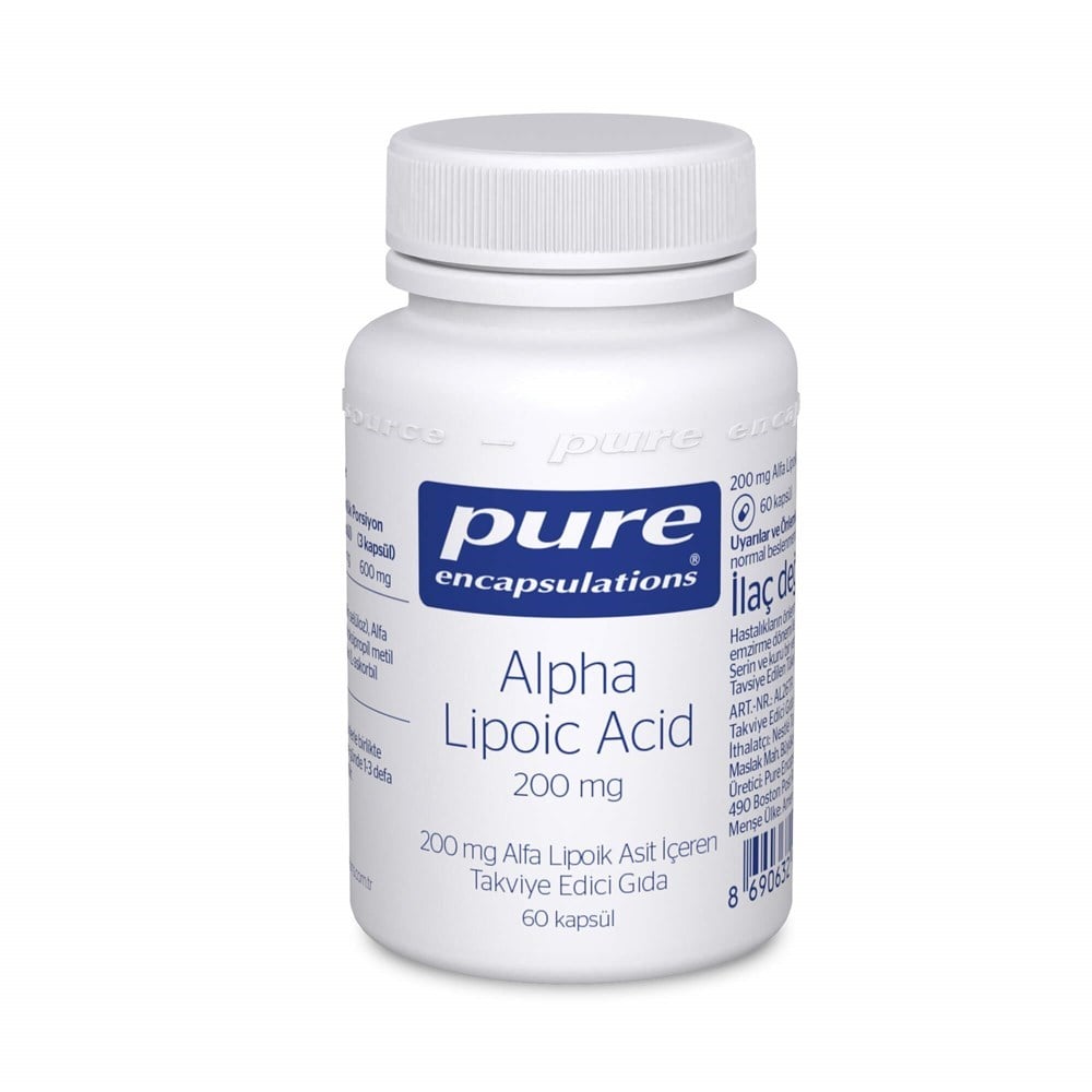 Pure Alpha Lipoic Acid 200 mg 60 Capsules