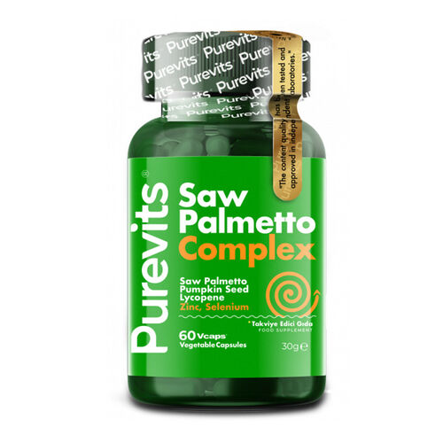 Purevits Saw Palmetto Complex 60 Vegan Kapsül