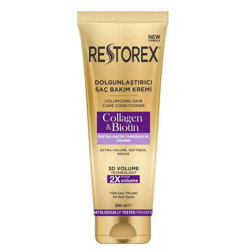 Restorex Коллаген Биотин Укрепляющий крем для ухода за волосами 250 мл