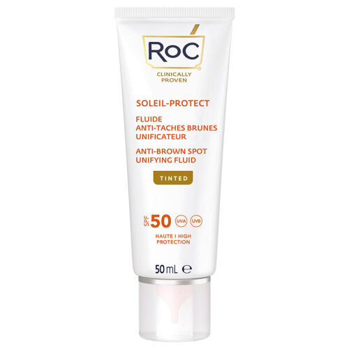 ROC Leke Karşıtı ve Ton Eşitleyici Yüz Güneş Kremi SPF50+ 50 ml