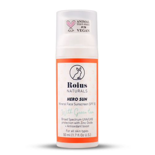 Roius Naturals Hero Sun Mineral Spf50+ Yüz Güneş Kremi 50 ml