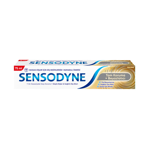 Sensodyne Tam Koruma ve Beyazlatıcı Diş Macunu 75 ml
