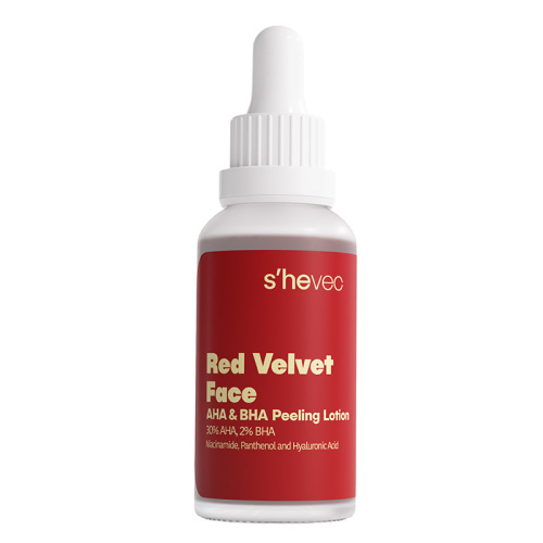 She Vec Red Velvet Face AHA+ BHA Yüz Peelingi 30 ml