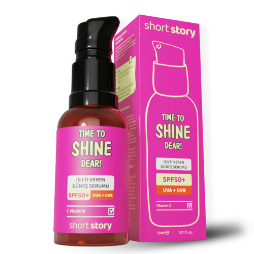 Short Story TIME TO SHINE DEAR! SPF50+ C Vitaminli Güneş Serumu 30 ml
