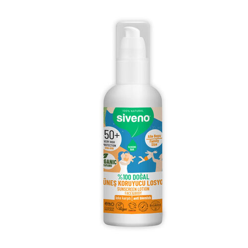 Siveno %100 Dogal Güneş Koruyucu Losyon 100 ml