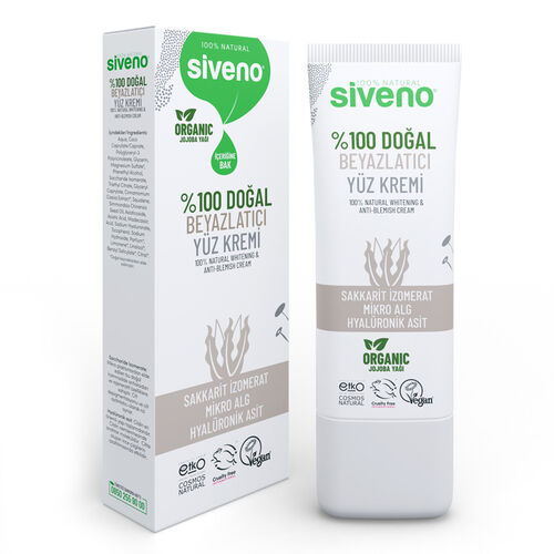 Siveno %100 Doğal Beyazlatıcı Yüz Kremi 30 ml
