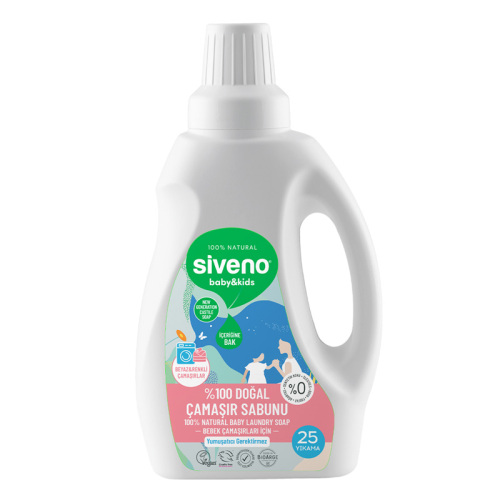 Siveno Çocuk ve Bebek %100 Doğal Çamaşır Sabunu 750 ml