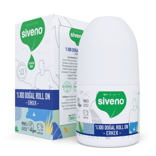 Siveno Doğal Erkekler için Roll-On 50 ml