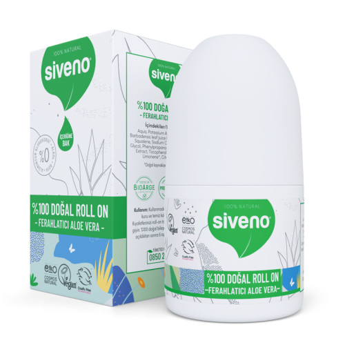 Siveno Doğal Ferahlatıcı Aloe Vera Özlü Roll-On 50 ml
