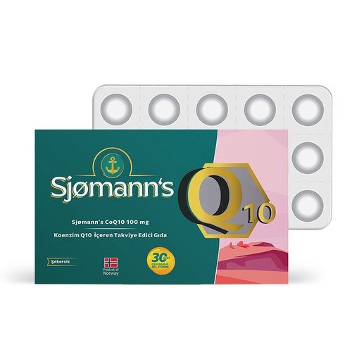 Sjomann’s CoQ10 100 mg İçeren Takviye Edici Gıda 30 Adet Çiğnenebilir Jel Form