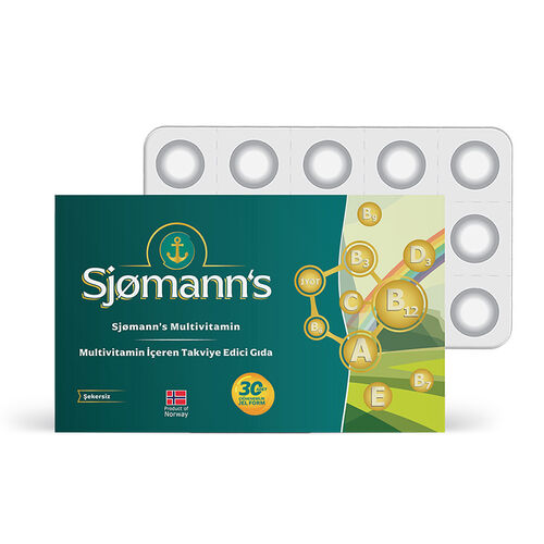 Sjomann’s Multivitamin İçeren Takviye Edici Gıda 30 Adet Çiğnenebilir Jel Form