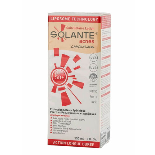 Solante Acnes Tinted Losion SPF 50+ 150 მლ